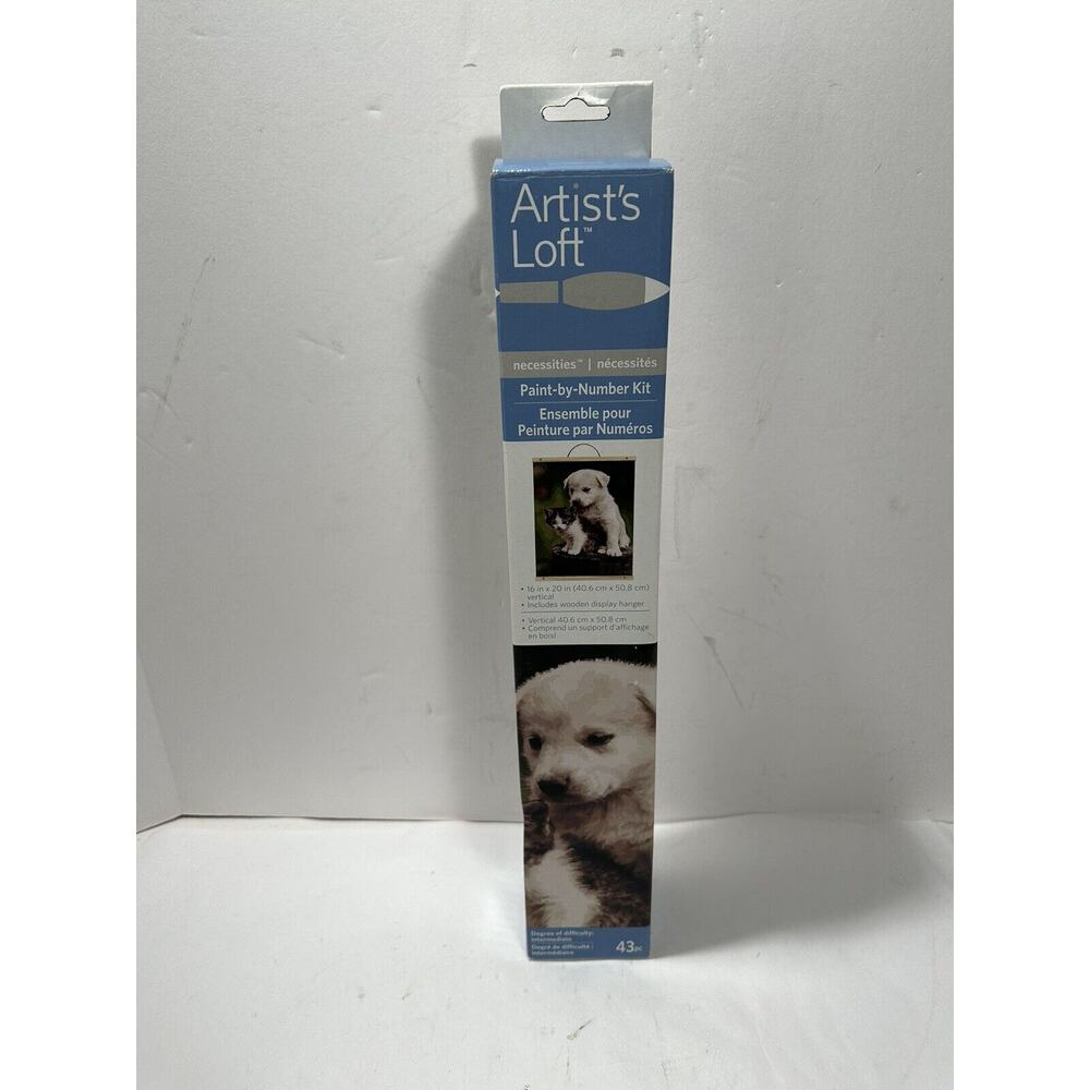 Paint by Number Kit for Adults 16 X 20 Holiday Dog & Cat‎ Artist’s Loft Crafts